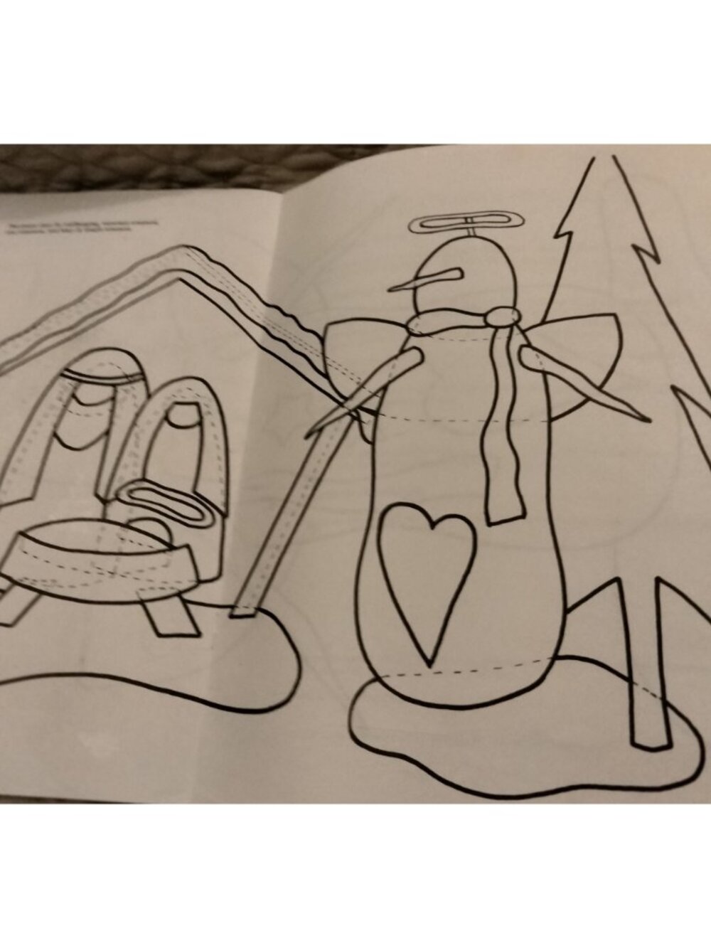 Bear Thread Designs Snow Angels Dianna Akers Snowman Nativity Manger Signed 1995 - Picture 6 of 6